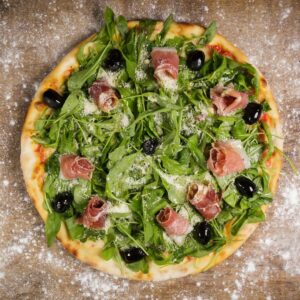 Pizza Jamón Crudo y Rúcula Grande A La Piedra